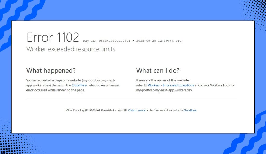 1102 error