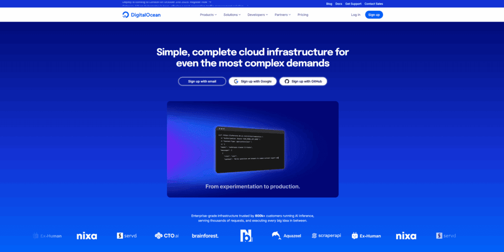 DigitalOcean: cloud infrastructure with PaaS and serverless layers