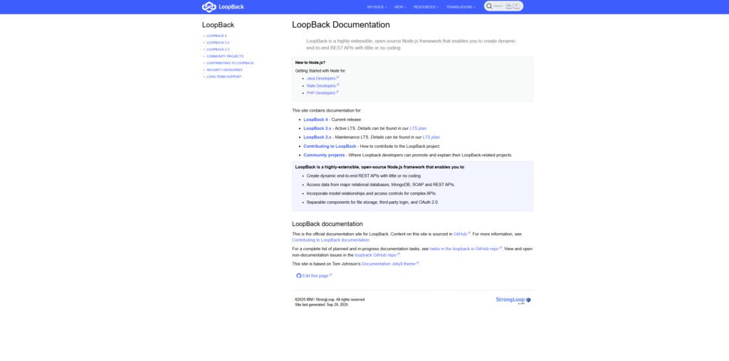 LoopBack 4 — API & microservices powerhouse