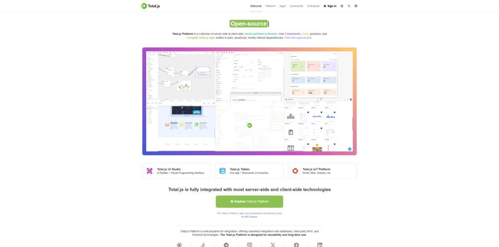 Total.js — modular, versatile, less hype but steady