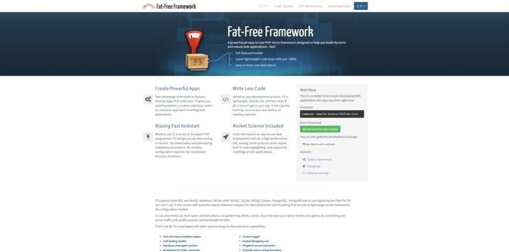 Fat-Free Framework (F3)