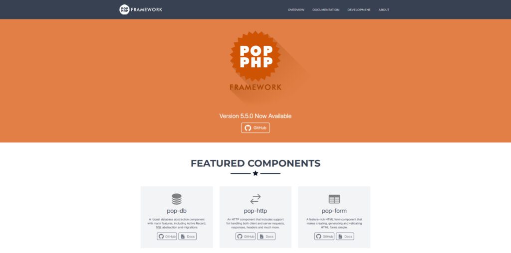 Pop PHP Framework