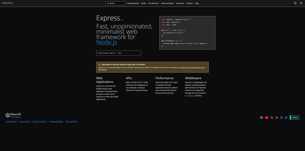 Express.js (Node.js)