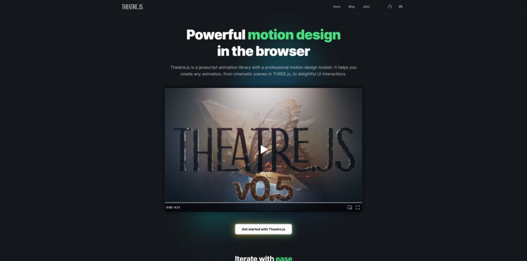 Theatre.js