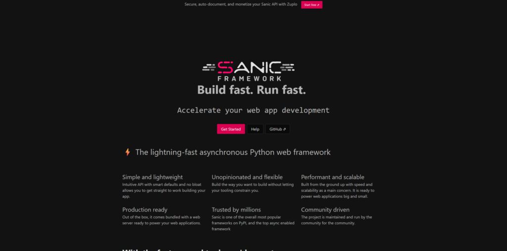 Sanic & aiohttp (async frameworks)